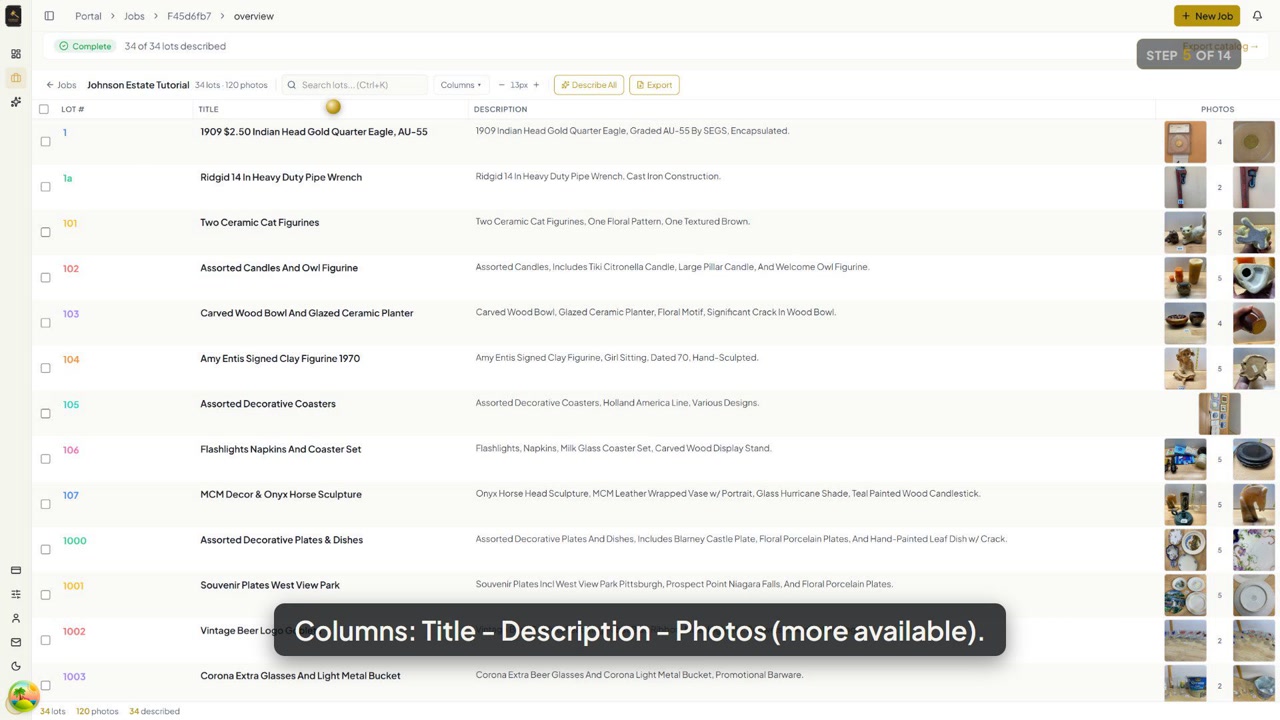 Write Auction Lot Descriptions with AI — Gavelist Tutorial